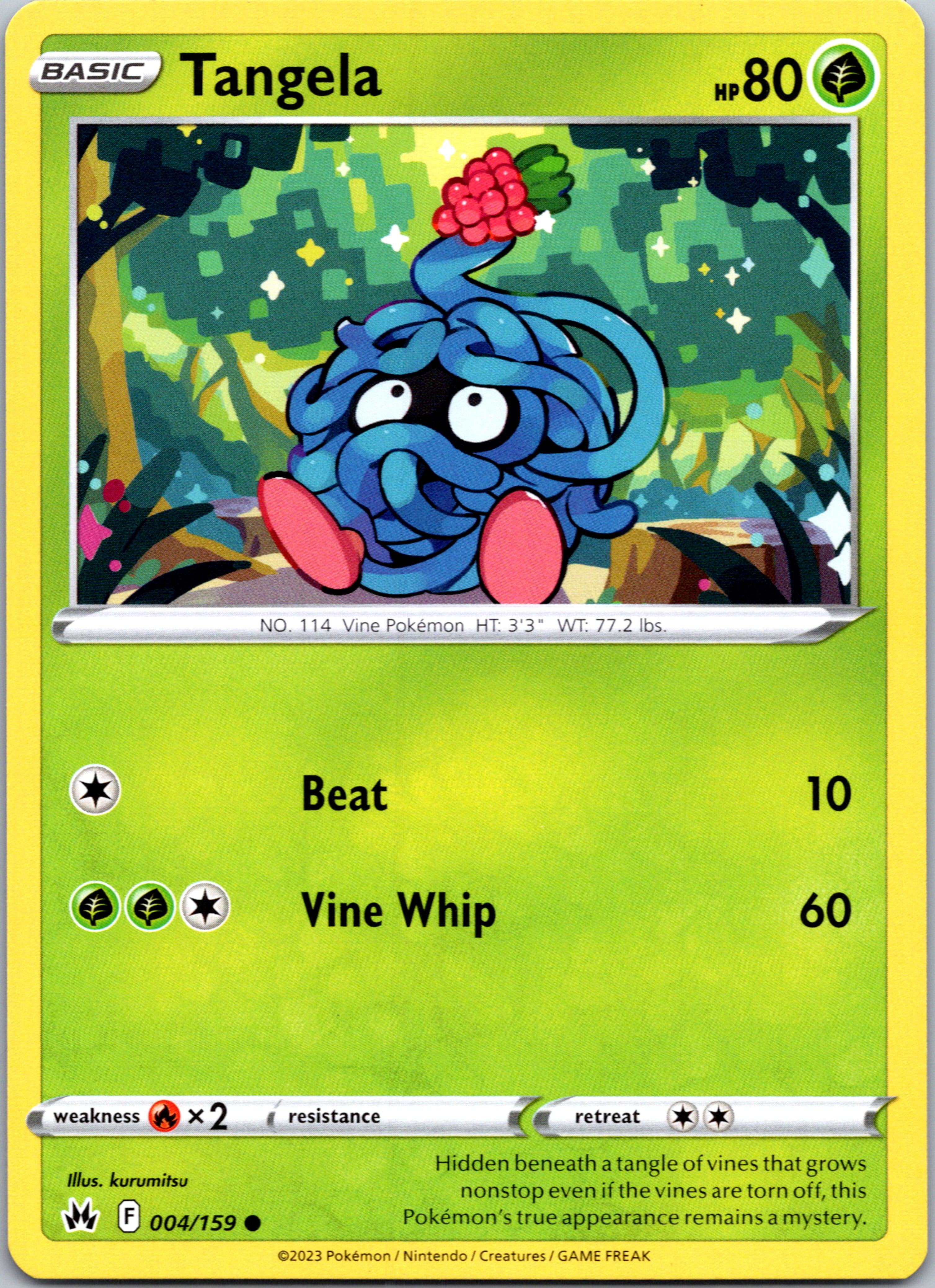 Tangela (004/159) [Sword & Shield: Crown Zenith]