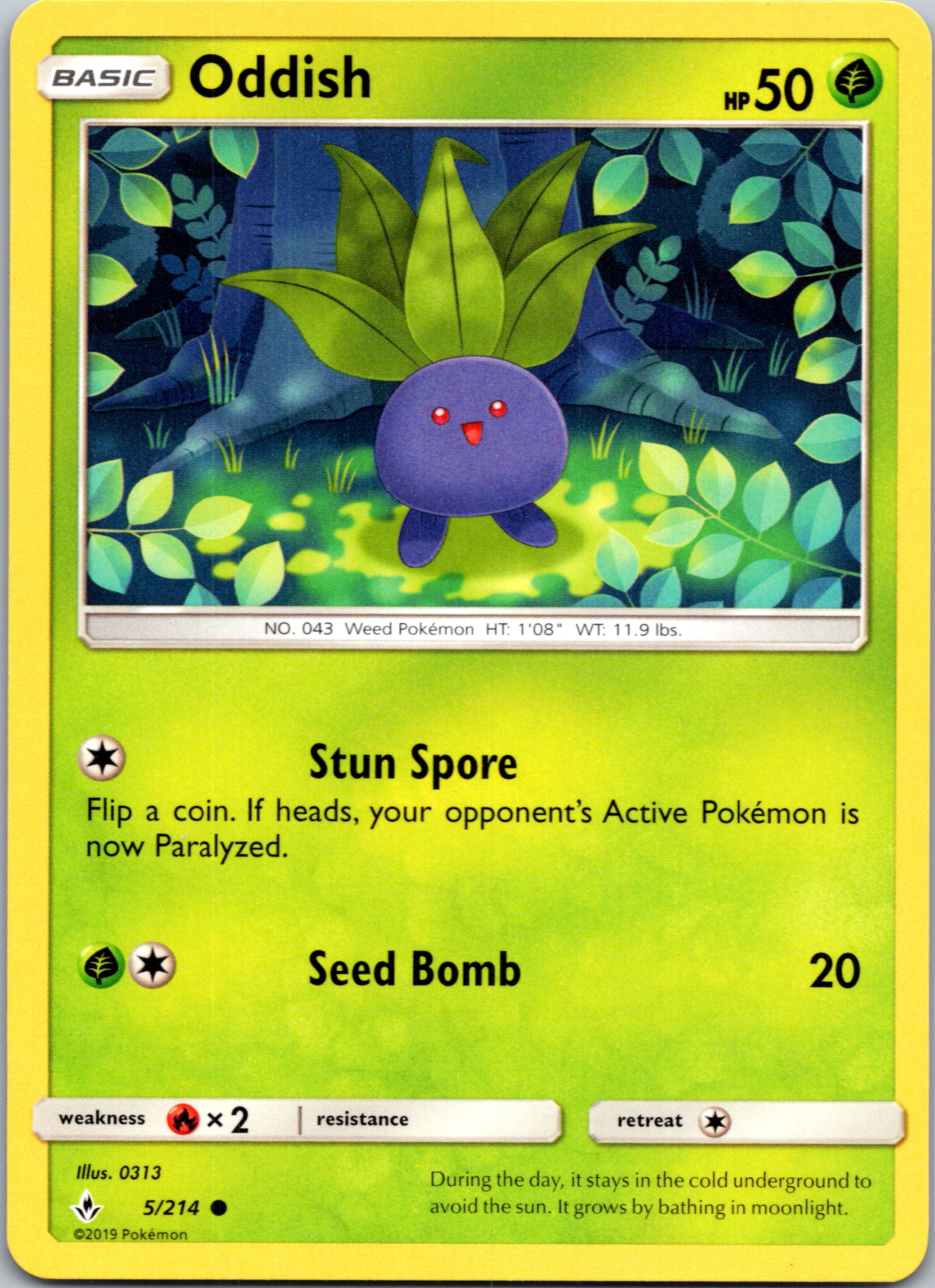 Oddish (5/214) [Sun & Moon: Unbroken Bonds]