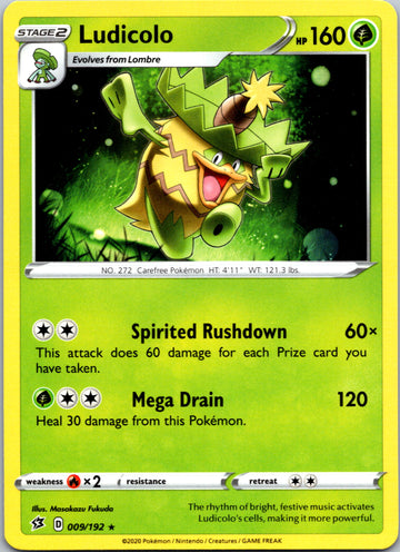 Ludicolo (009/192) [Sword & Shield: Rebel Clash]