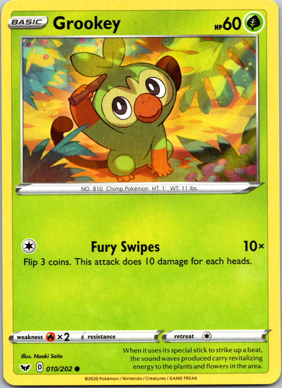 Grookey (010) [010/202] [Sword & Shield Base Set]