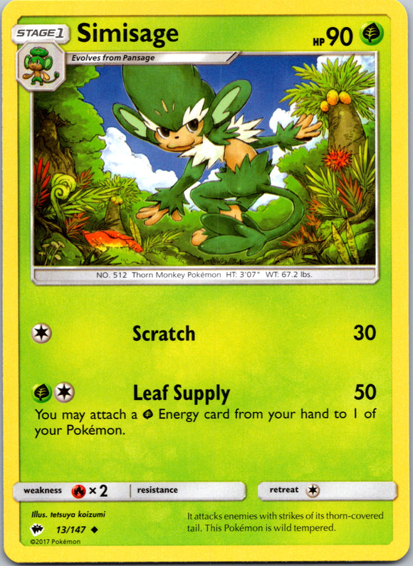 Simisage (013/147) [Sun & Moon: Burning Shadows]