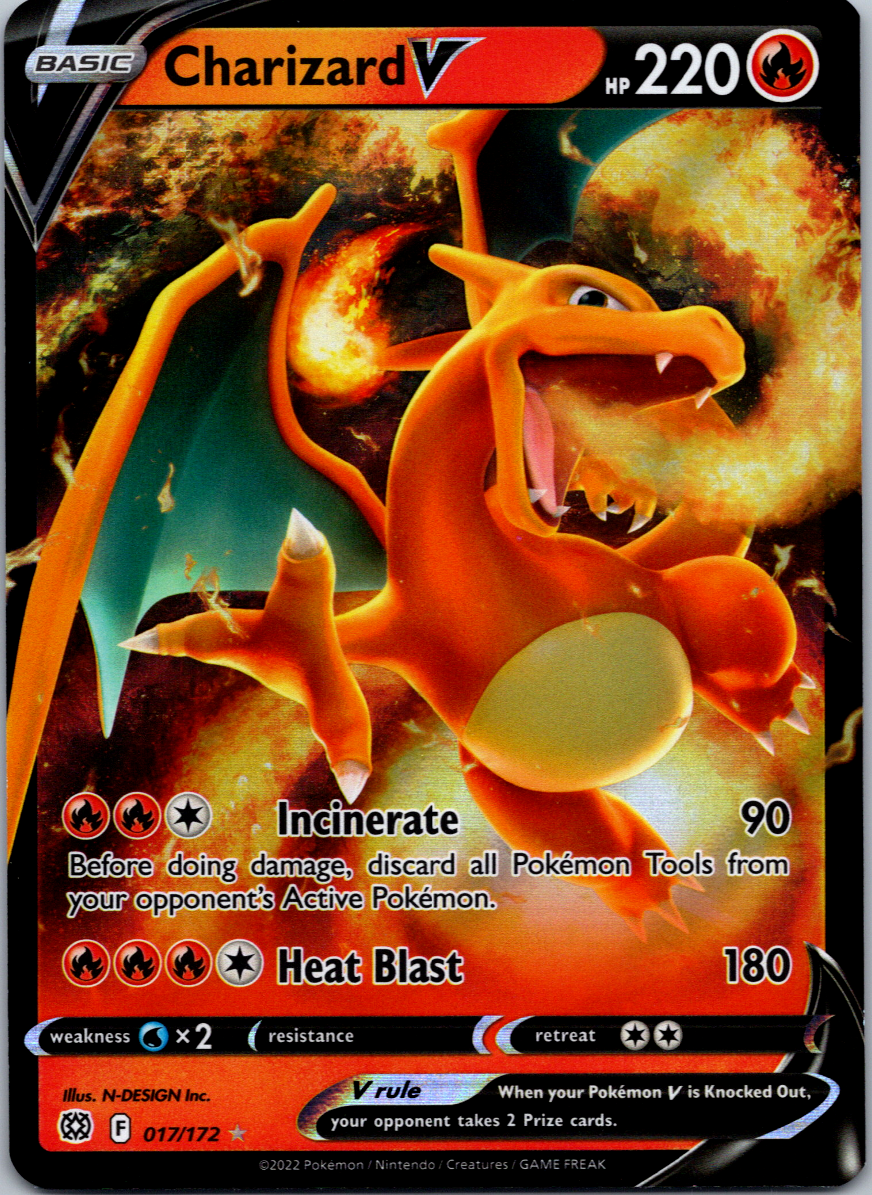 Charizard V (017/172) [Sword & Shield: Brilliant Stars]