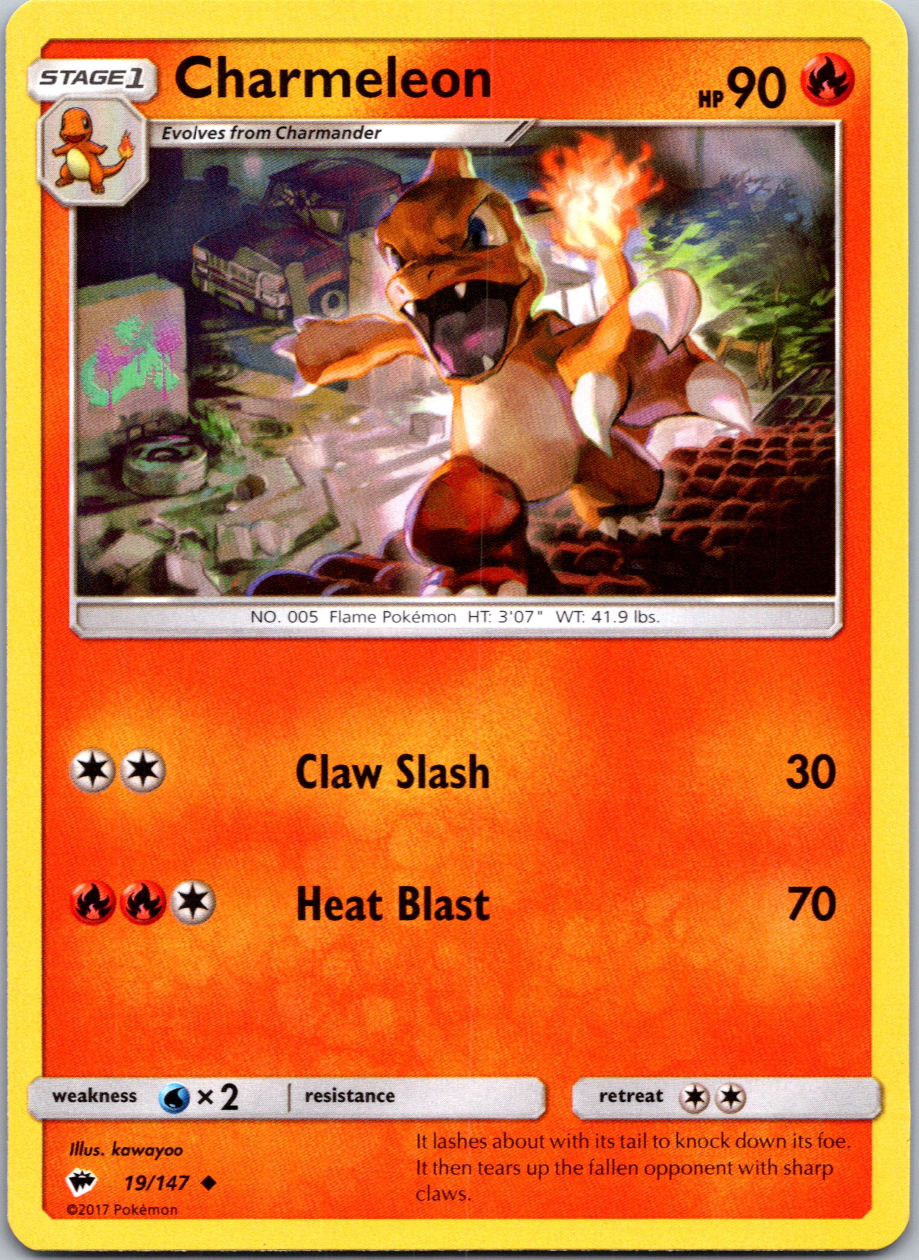 Charmeleon (19/147) [Sun & Moon: Burning Shadows]