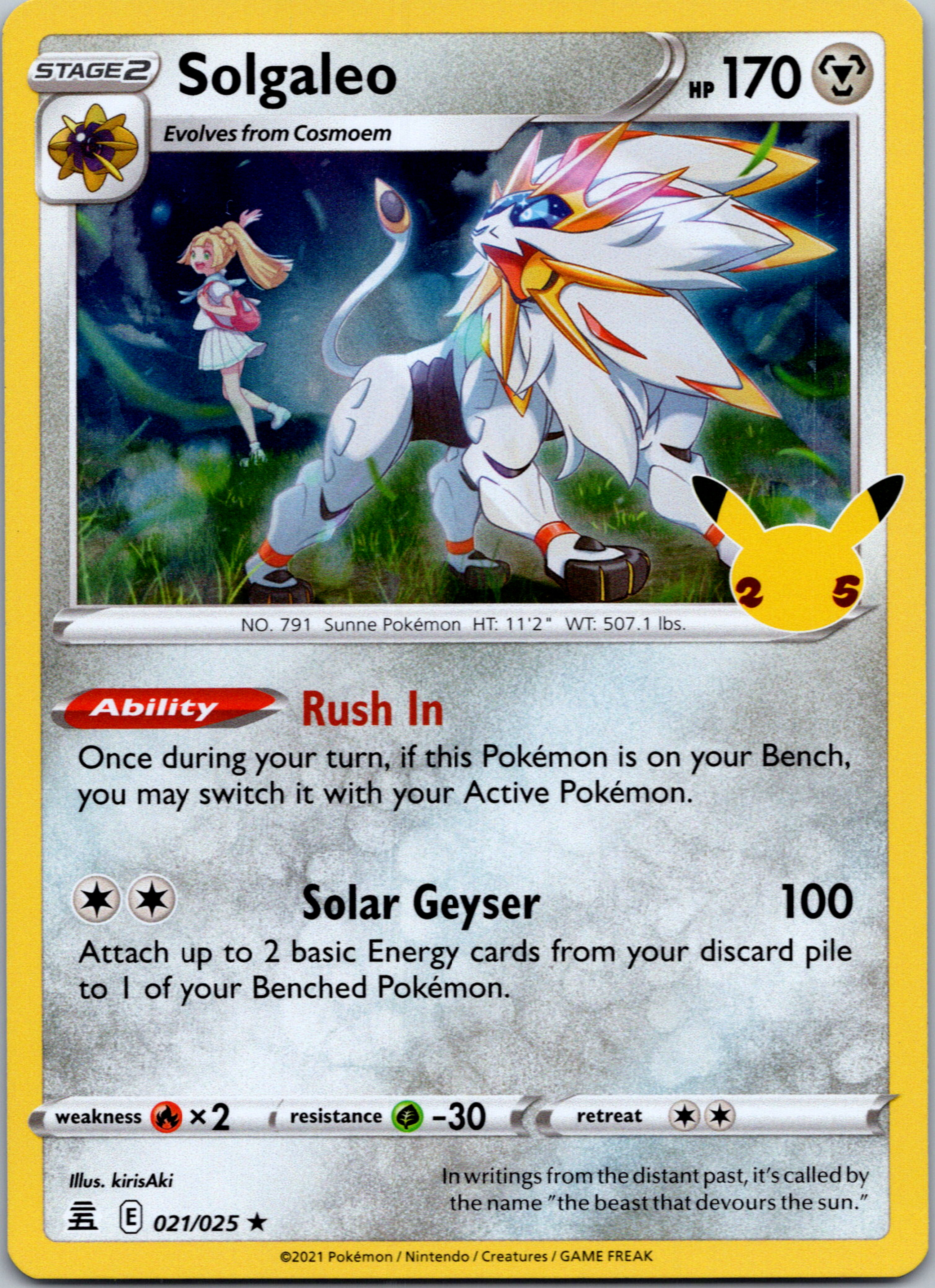 Solgaleo (021/025) [Celebrations: 25th Anniversary]