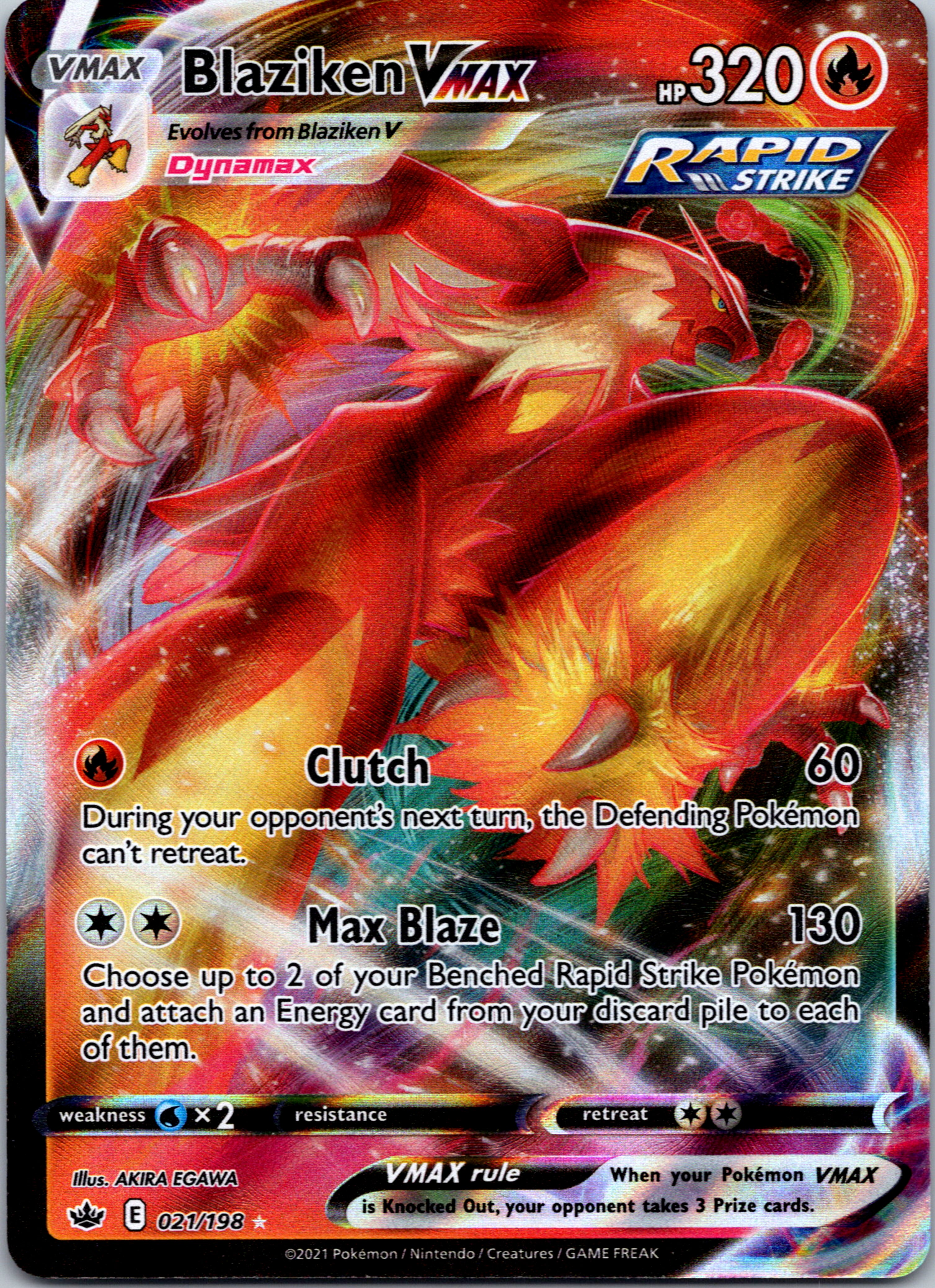 Blaziken VMAX (021/198) [Sword & Shield: Chilling Reign]