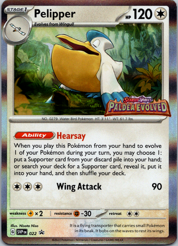 Pelipper (022) [Scarlet & Violet: Black Star Promos]