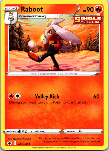 Raboot (027/198) [Sword & Shield: Chilling Reign]