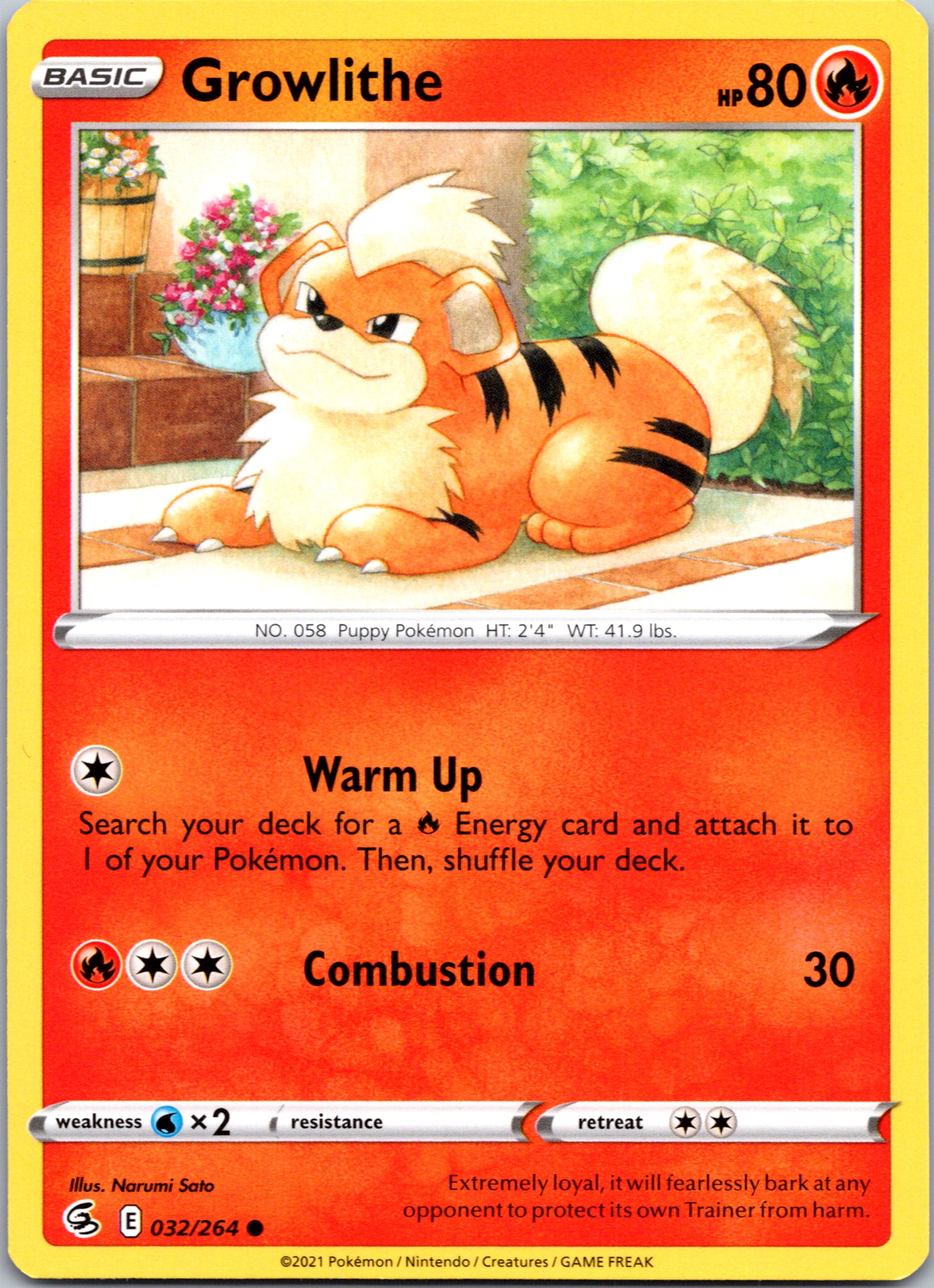 Growlithe (032/264) [Sword & Shield: Fusion Strike]