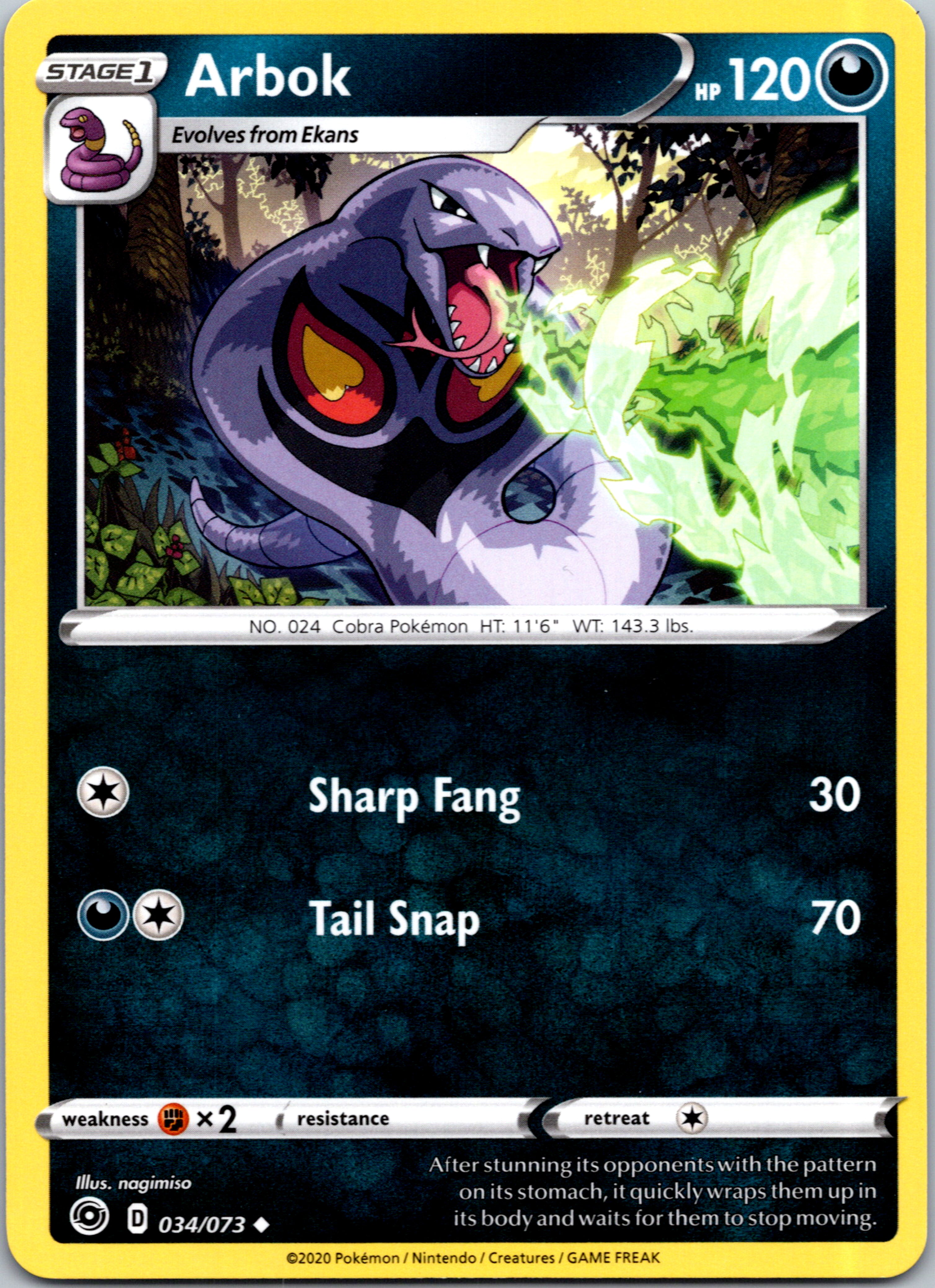 Arbok (34/73) [Champion's Path]