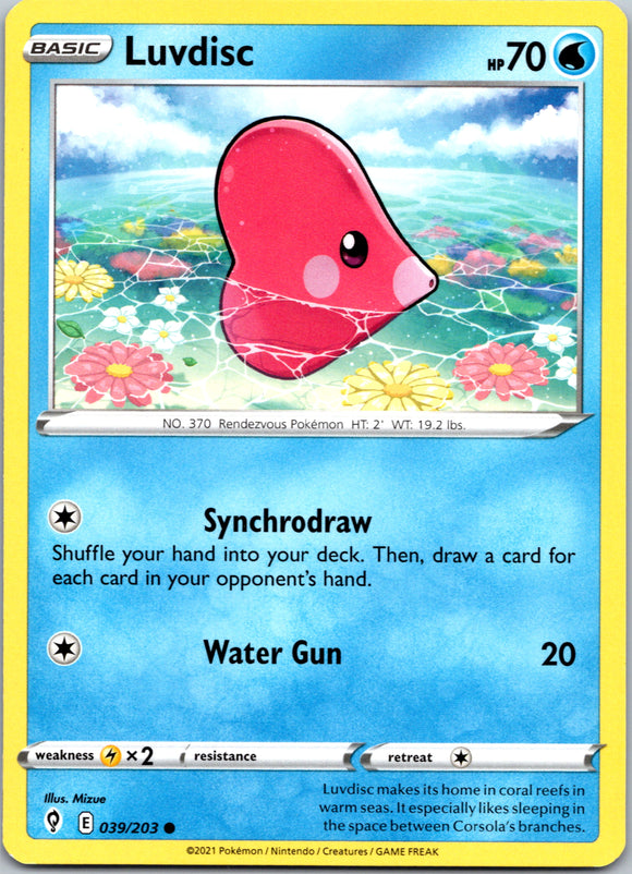 Luvdisc (039/203) [Sword & Shield: Evolving Skies]