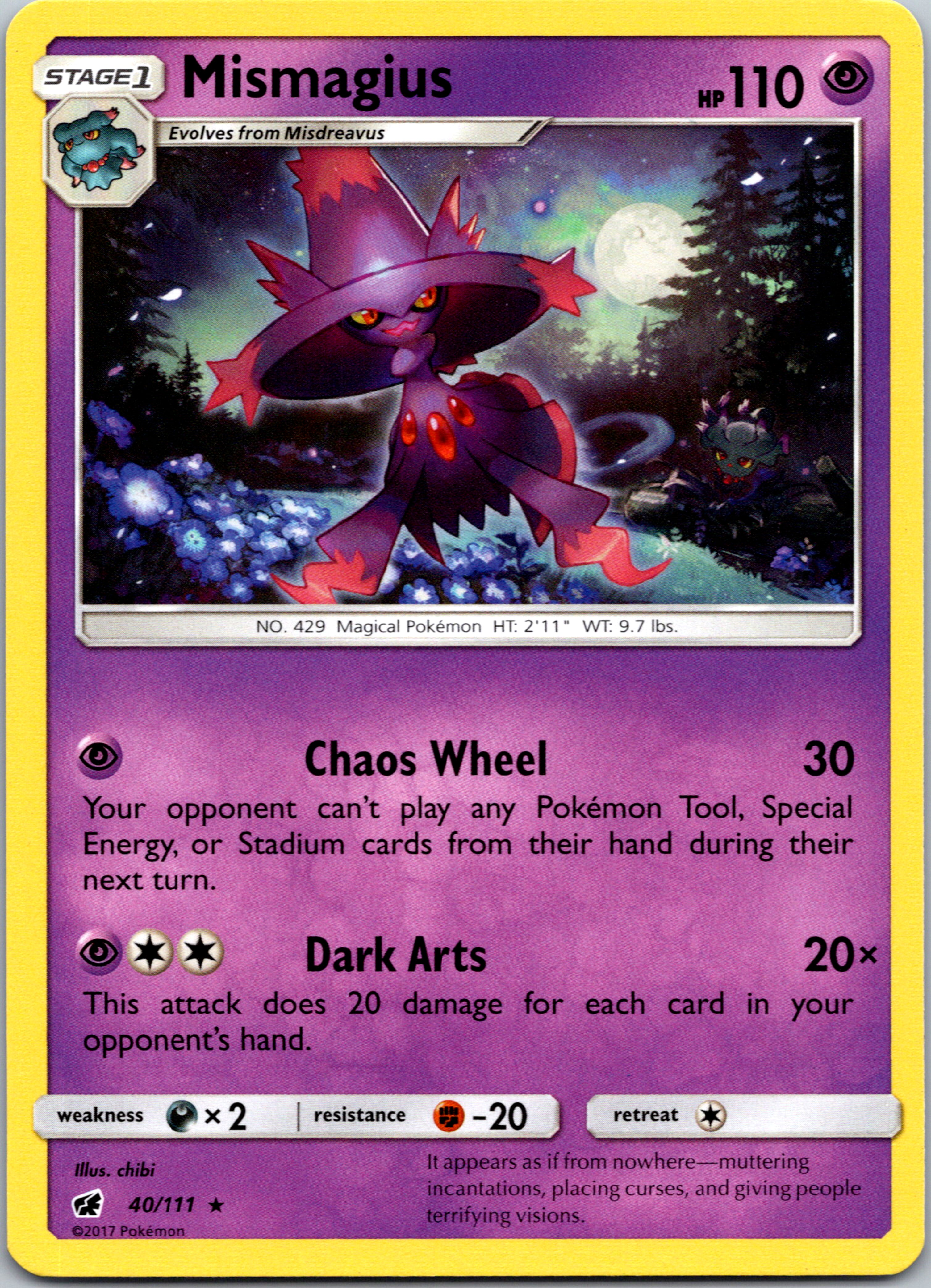 Mismagius (40) [SM - Crimson Invasion]