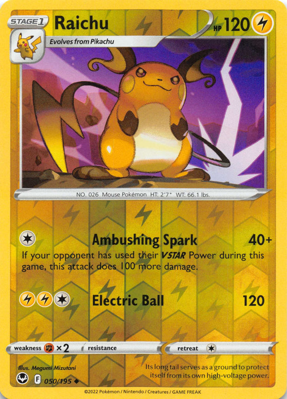 Raichu (050/195) [Sword & Shield: Silver Tempest]
