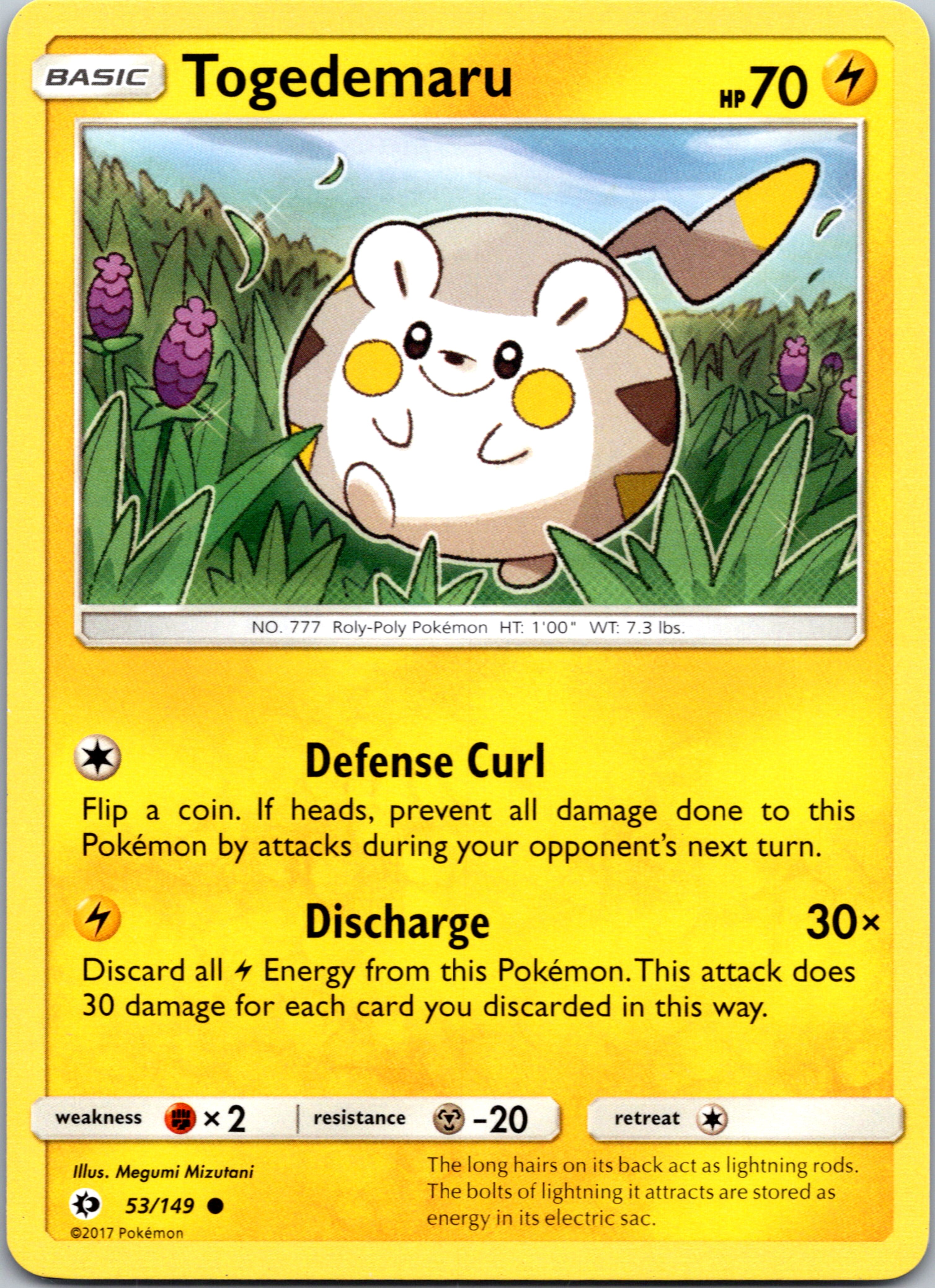 Togedemaru (53) [SM Base Set]