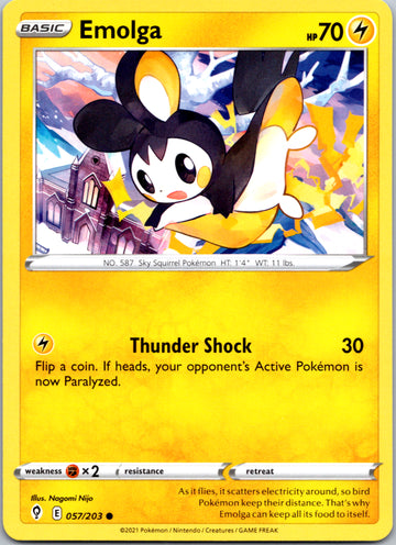 Emolga (057/203) [Sword & Shield: Evolving Skies]