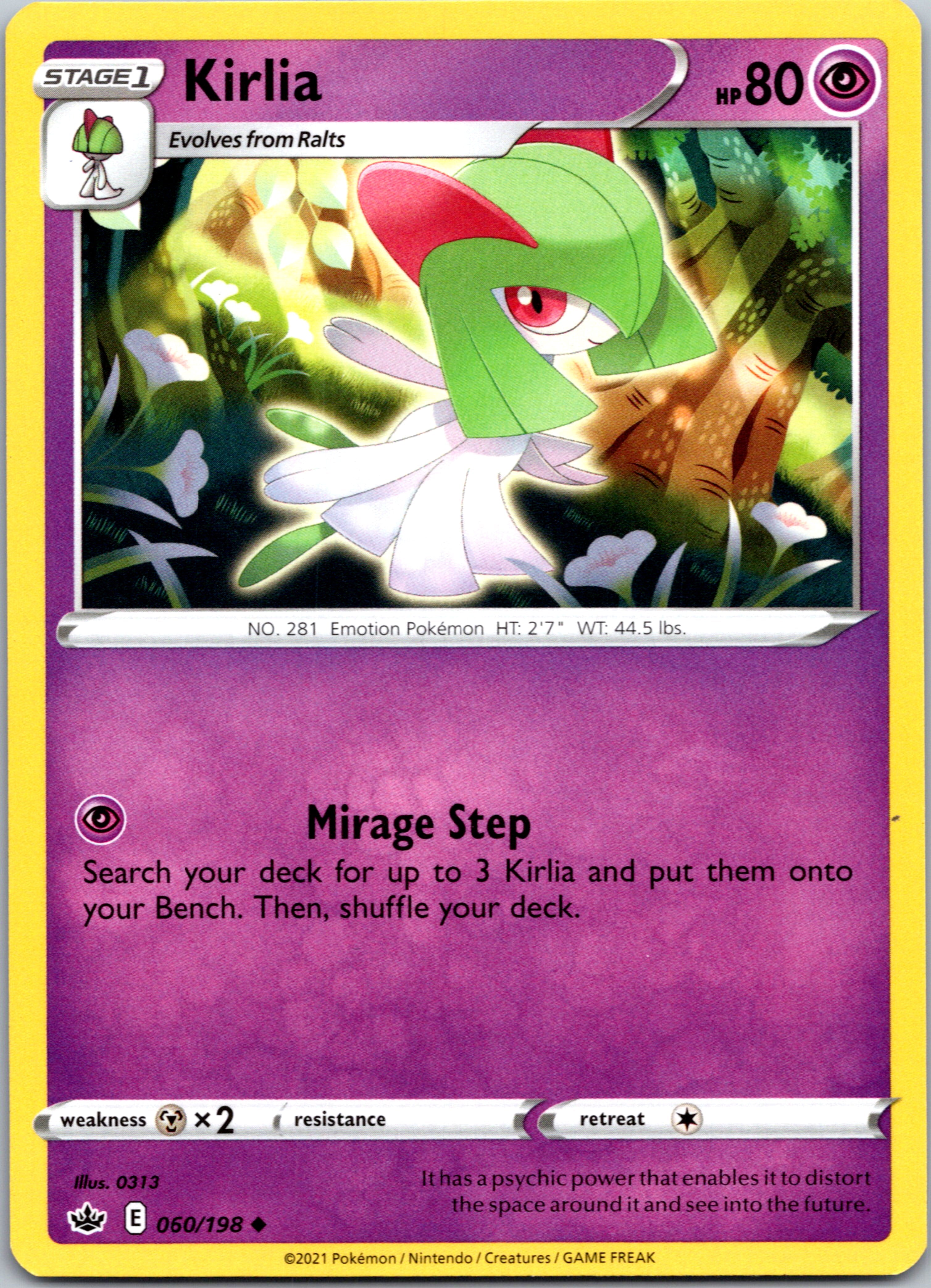 Kirlia  (060/198) [Sword & Shield: Chilling Reign]