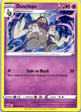 Dusclops (063/159) [Sword & Shield: Crown Zenith]