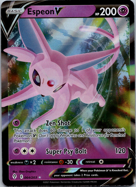 Espeon V (064/203) [Sword & Shield: Evolving Skies]