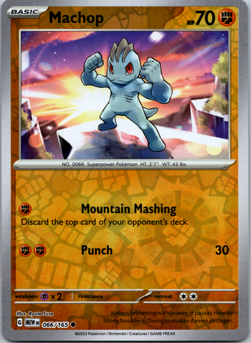 Machop (066/165) [Scarlet & Violet:  151] Reverse Holofoil