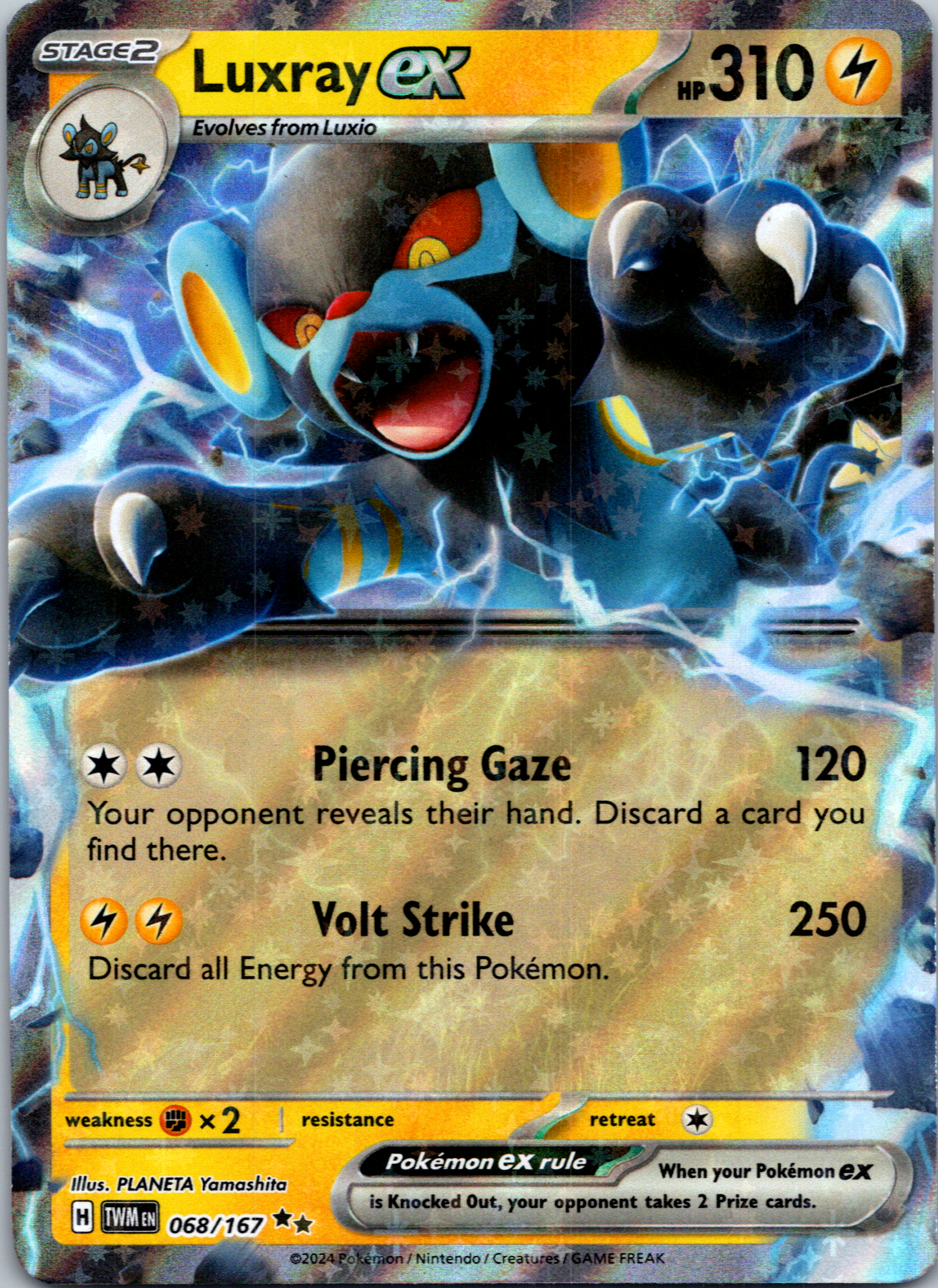 Luxray ex [68/167] - (Twilight Masquerade) Holofoil