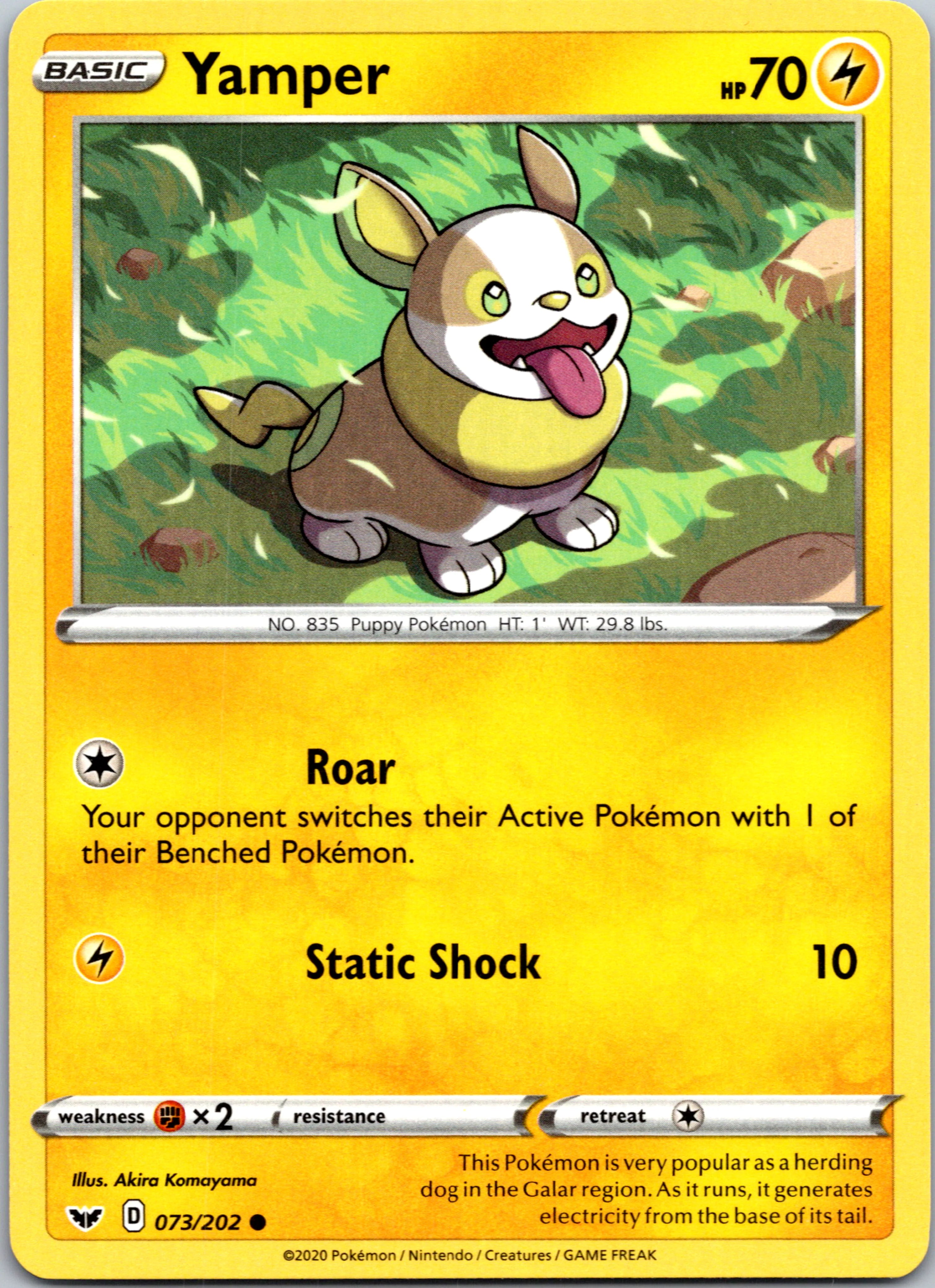 Yamper (073/202) (073/202) [SWSH01: Sword & Shield Base Set]