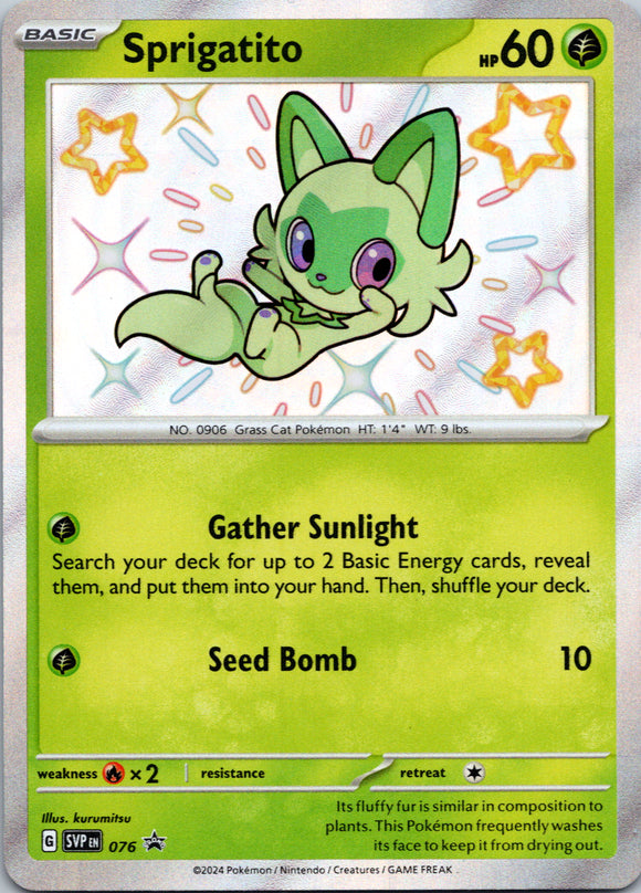 Sprigatito - [076] - (SV Scarlet & Violet Promo Cards) Holofoil