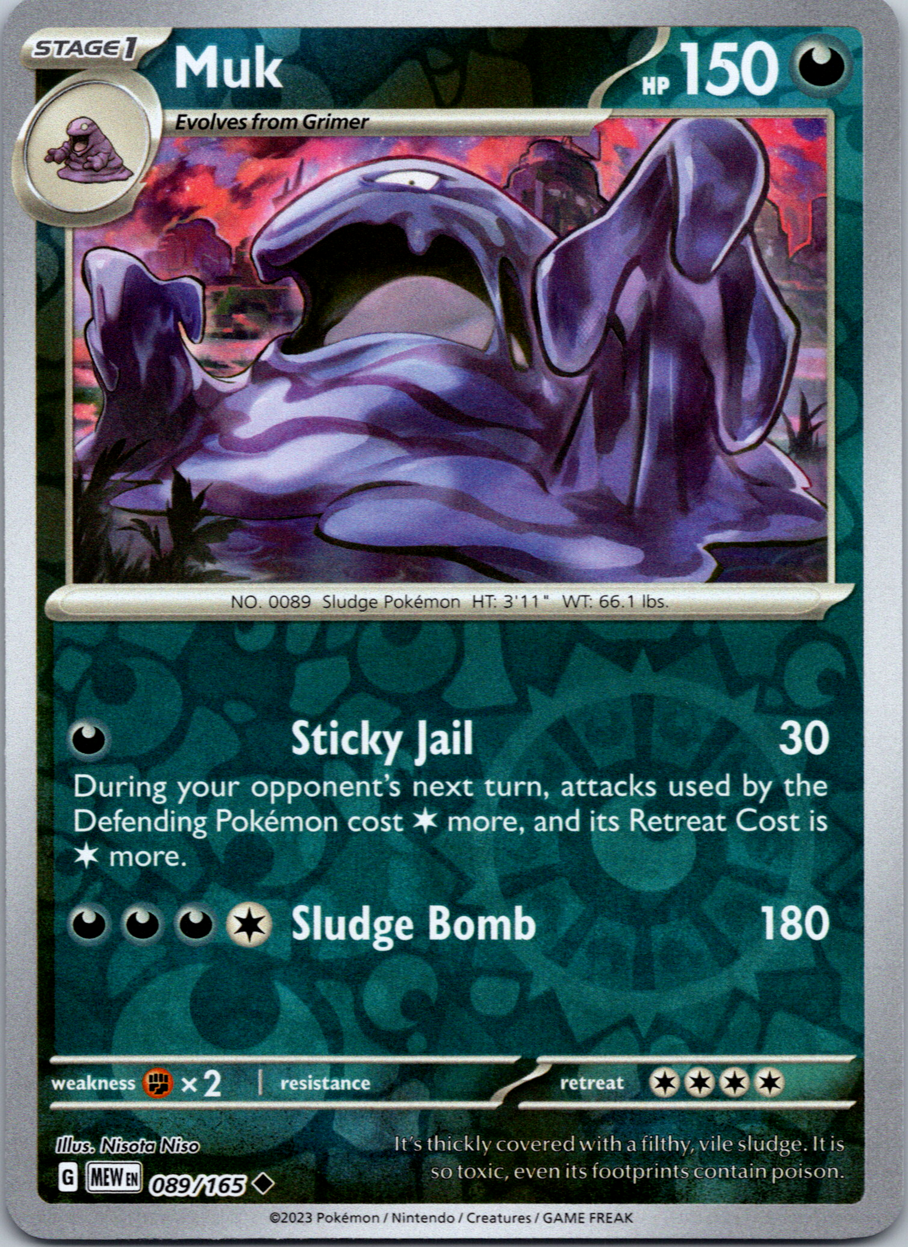 Muk (89/165) [Scarlet & Violet:  151] Reverse Holofoil