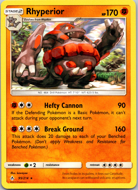 Rhyperior (095/214) [Sun & Moon: Unbroken Bonds]