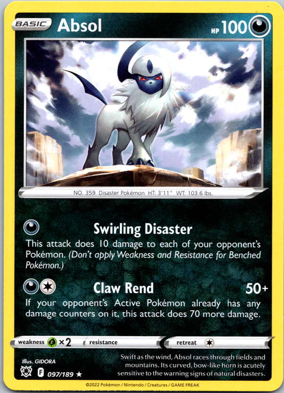 Absol (097/189) (Theme Deck Exclusive) [Sword & Shield: Astral Radiance]