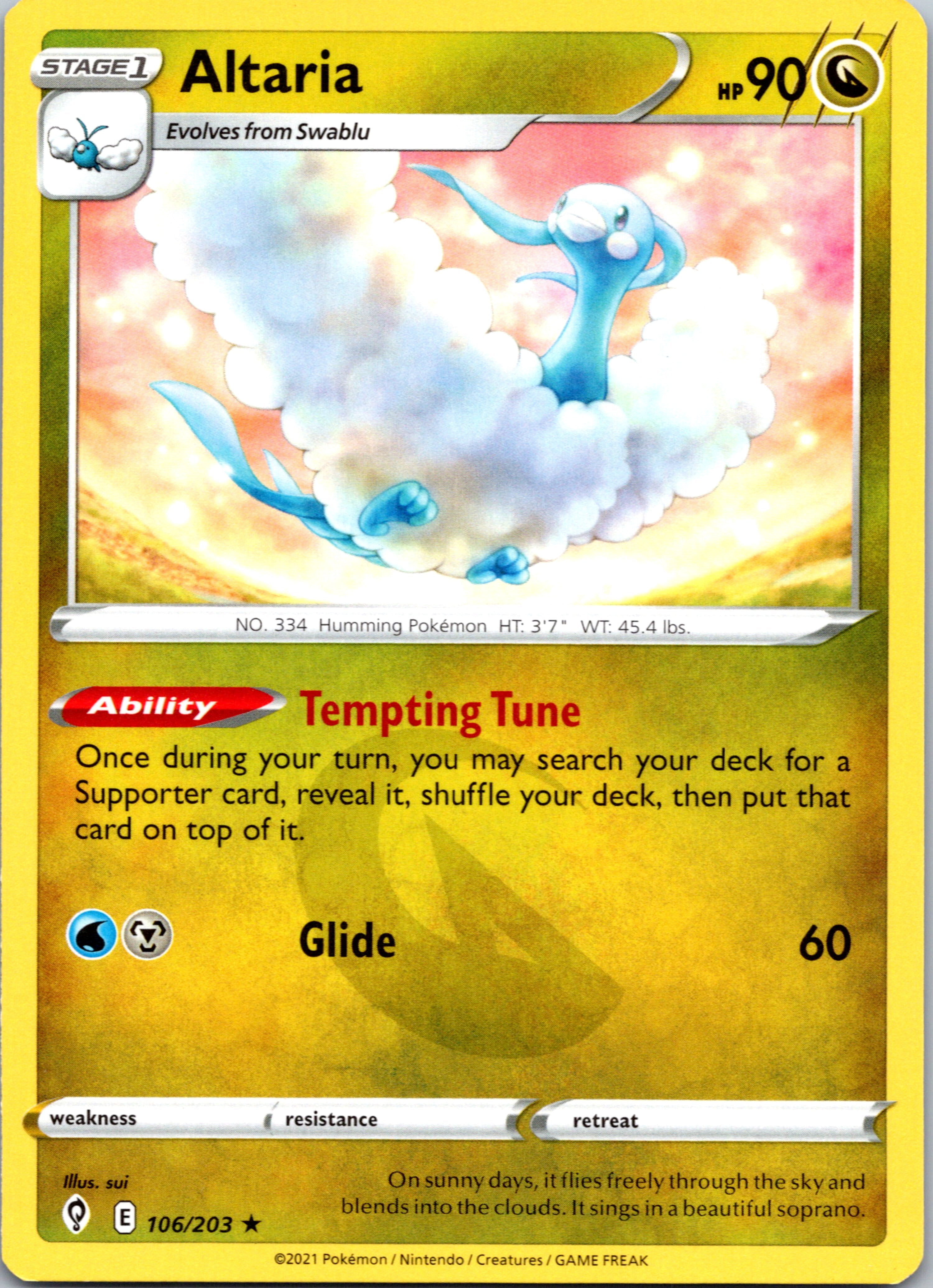 Altaria (106/203) [Sword & Shield: Evolving Skies]