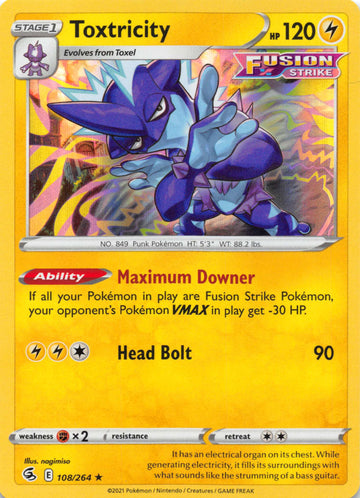 Toxtricity (108/264) [Sword & Shield: Fusion Strike]