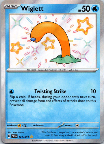 Wiglett [121/091] - (Paldean Fates) Holofoil