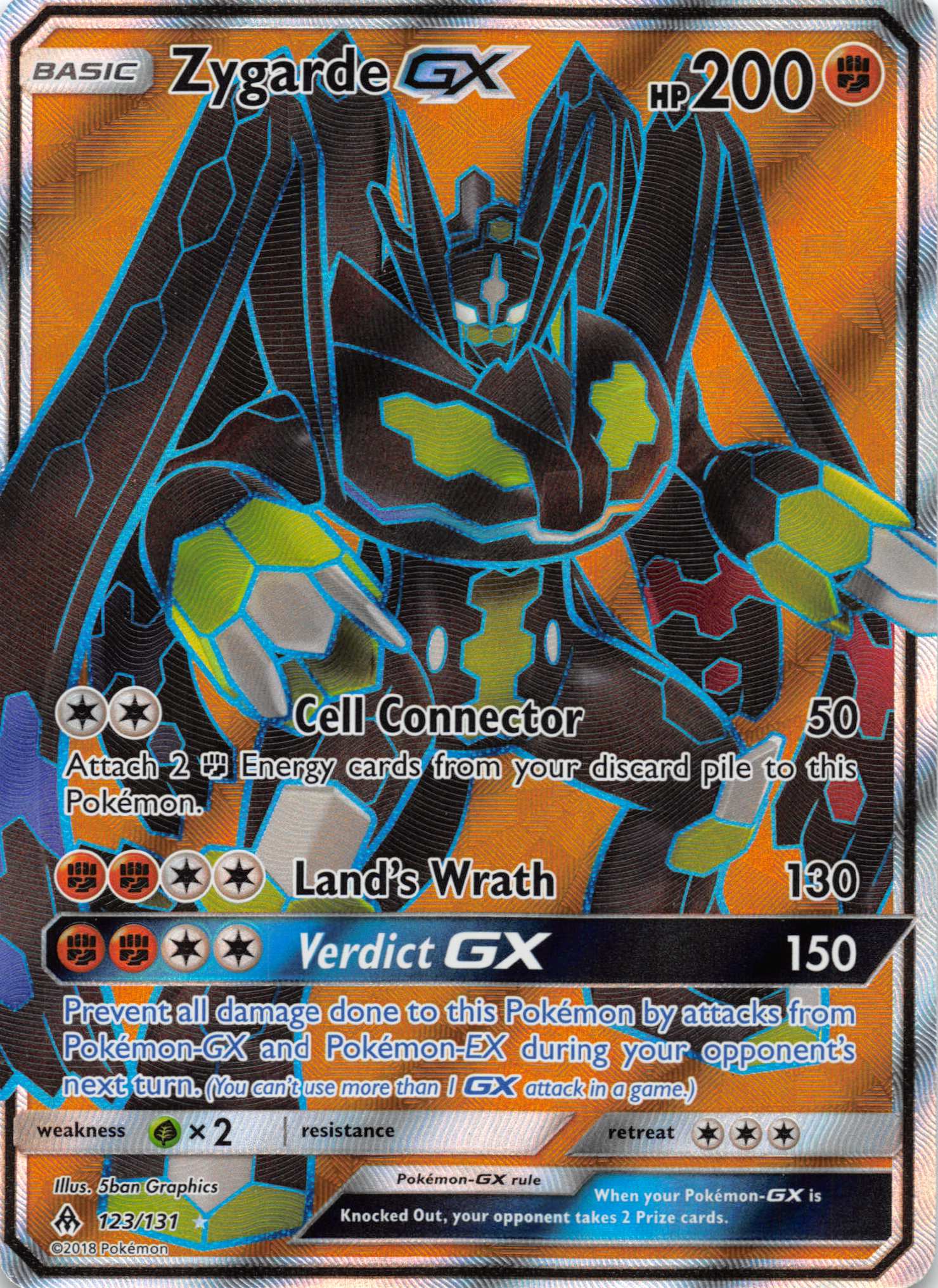 Zygarde GX (Full Art) (123) [SM - Forbidden Light]