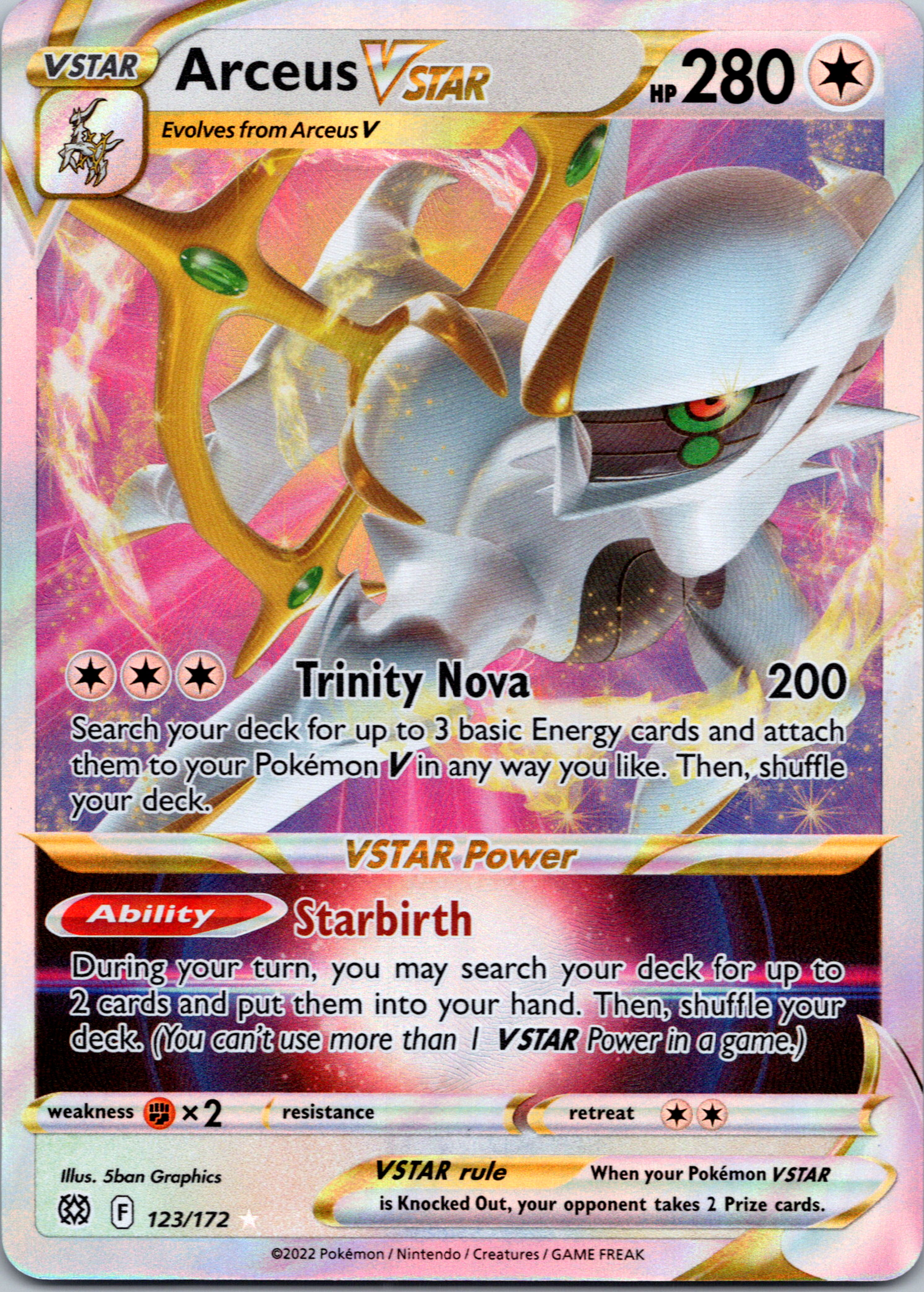 Arceus VSTAR (123/172) [Sword & Shield: Brilliant Stars]