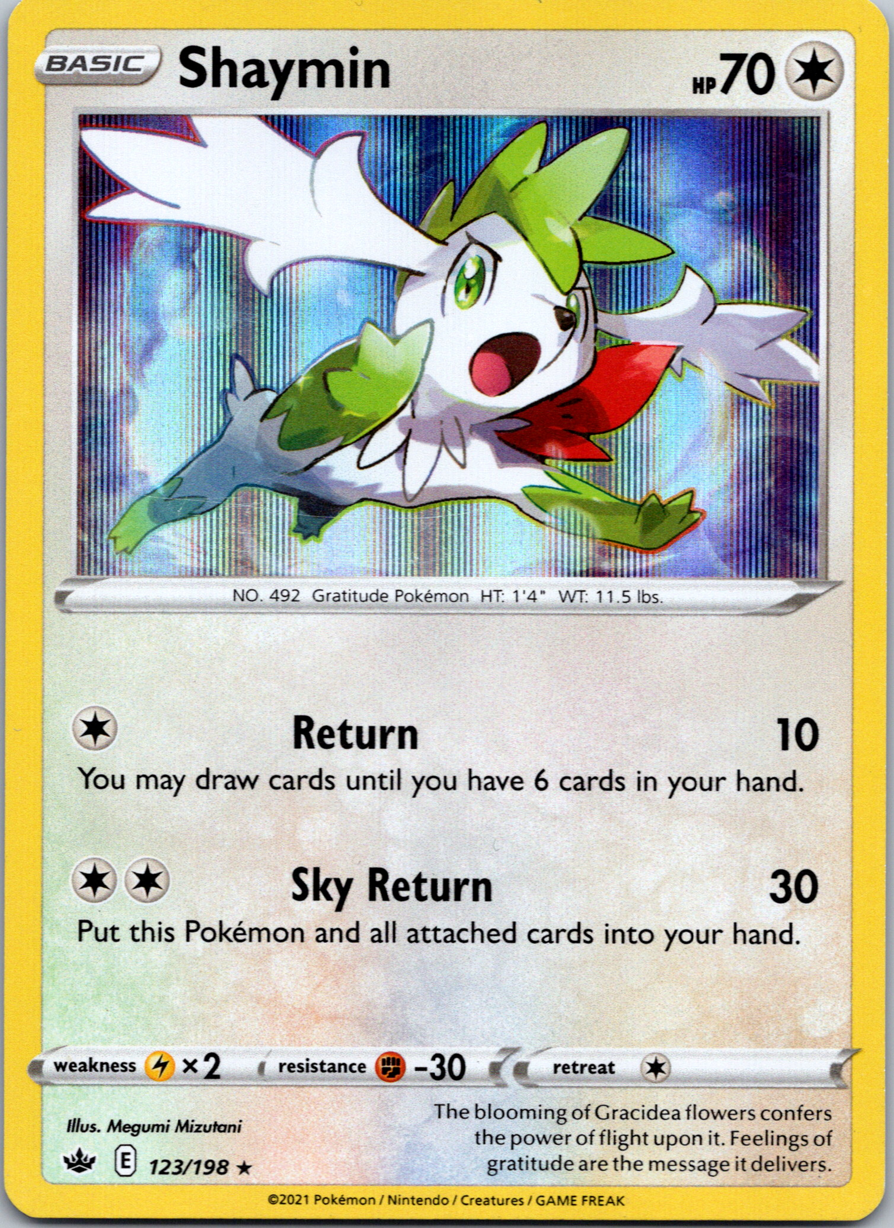 Shaymin (123/198) [Sword & Shield: Chilling Reign]