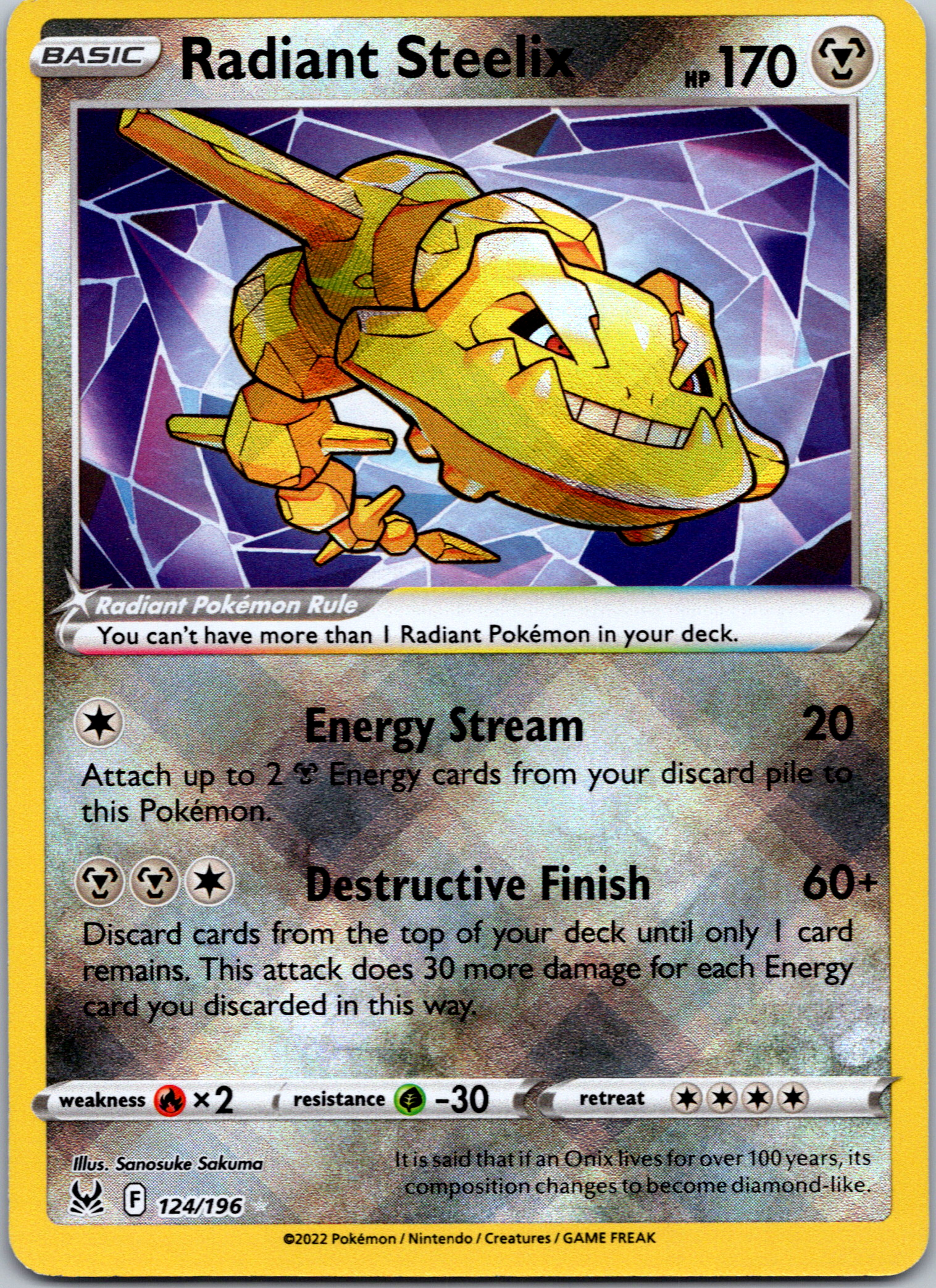 Radiant Steelix (124/196) [Sword & Shield: Lost Origin]