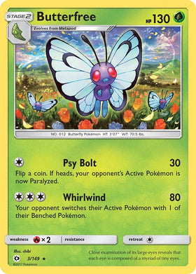 Butterfree [3/149] [Sun & Moon Base Set]