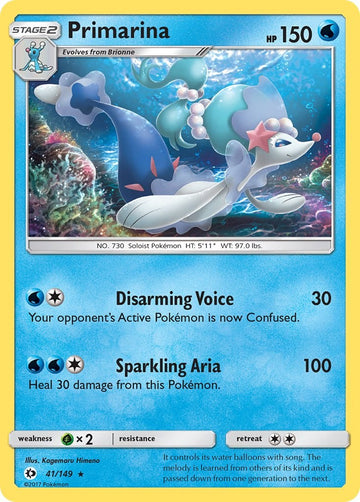 Primarina [41/149] [Sun & Moon Base Set] Reverse Holofoil
