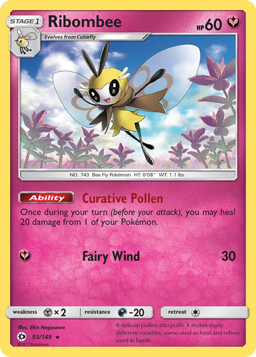 Ribombee [93/149] [Sun & Moon Base Set] Reverse Holofoil