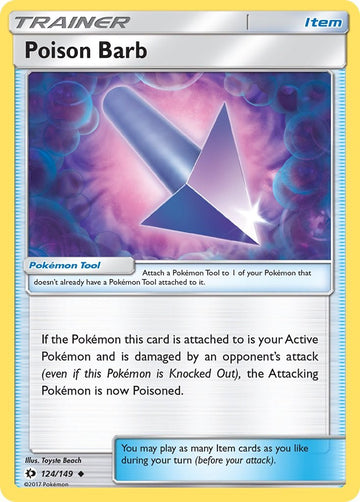 Poison Barb [124/149] [Sun & Moon Base Set] Reverse Holofoil