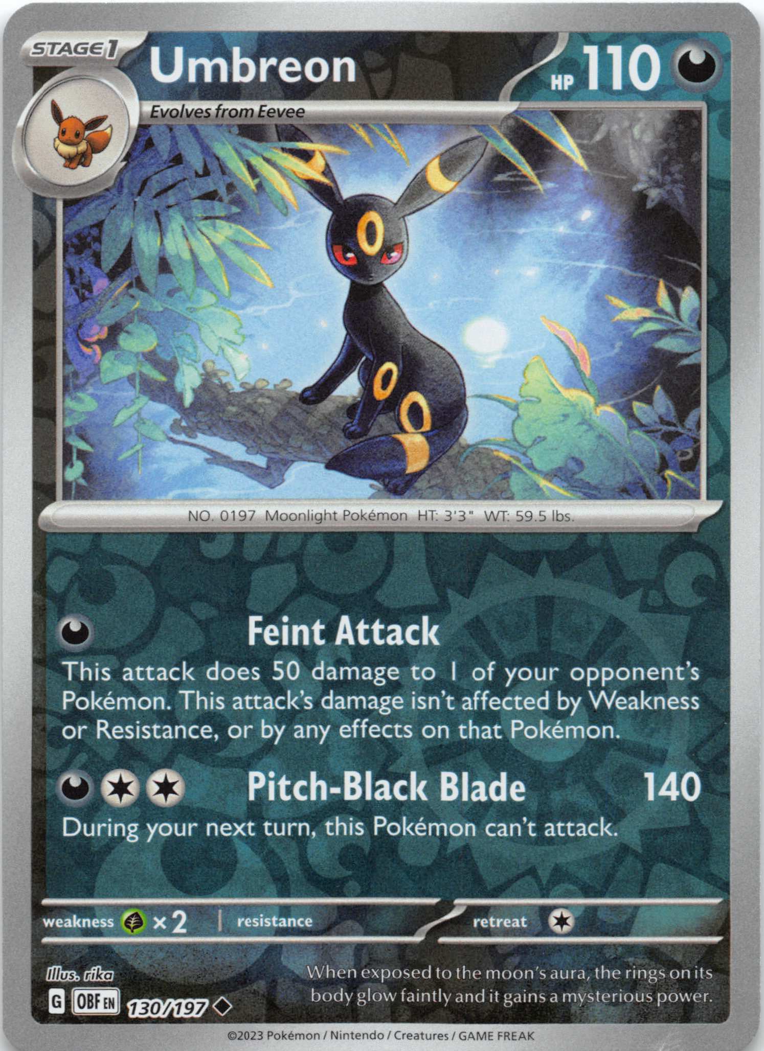 Umbreon (130/197) [Scarlet & Violet: Obsidian Flames]