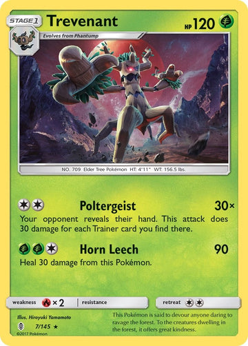 Trevenant [7/145] [Guardians Rising] Reverse Holofoil