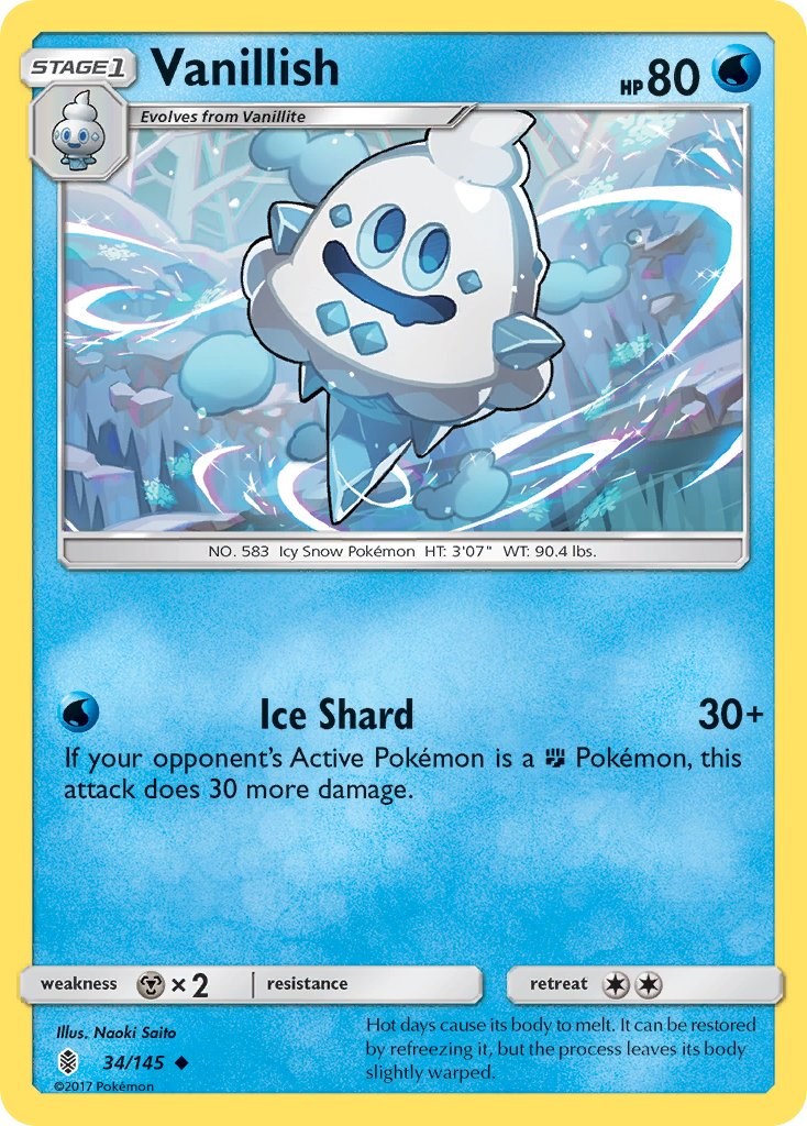 Vanillish [34/145] [SM - Guardians Rising] Reverse Holofoil