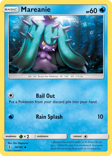 Mareanie [39/145] [Guardians Rising] Reverse Holofoil