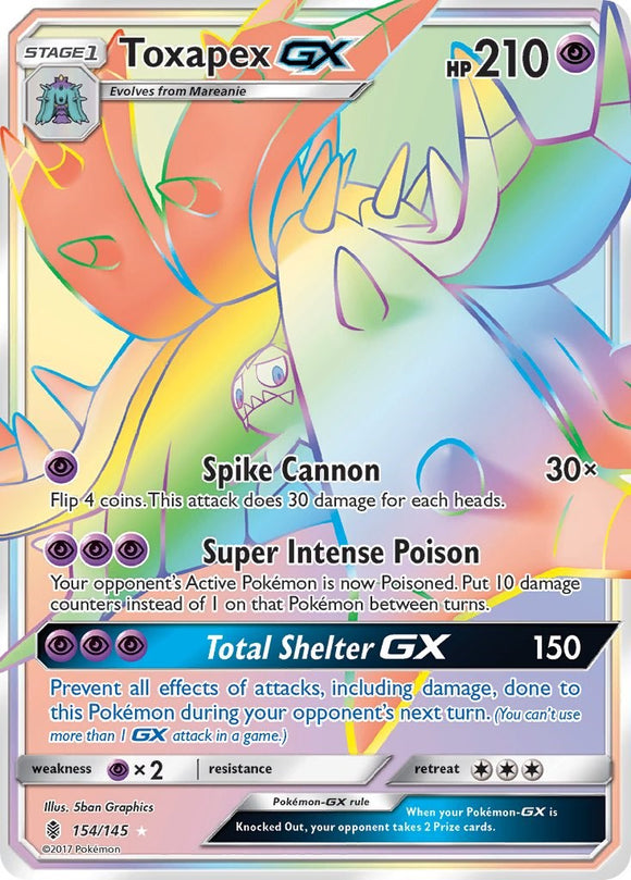 Toxapex GX (Secret) [154/145] [Guardians Rising] Holofoil