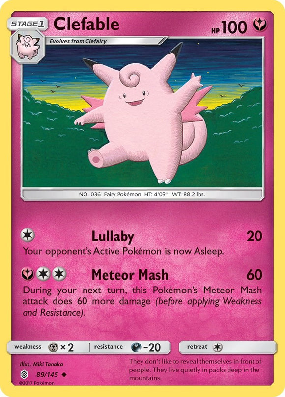 Clefable [89/145] [Guardians Rising] Reverse Holofoil