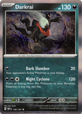 Darkrai (136/197) [Scarlet & Violet: Obsidian Flames]