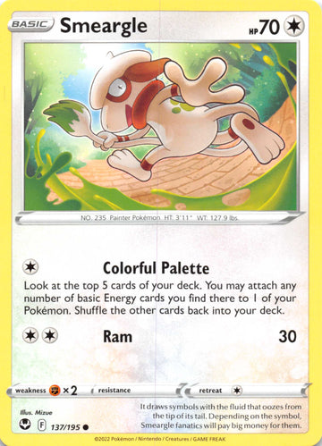Smeargle (137/195) [Sword & Shield: Silver Tempest]
