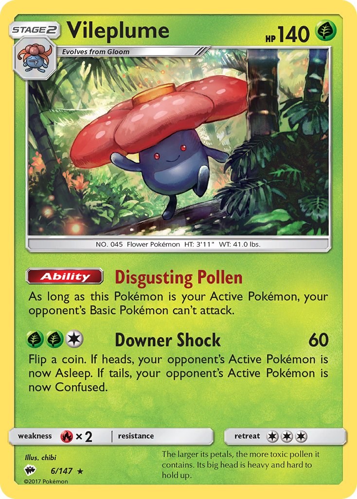 Vileplume [6/147] [Burning Shadows] Reverse Holofoil