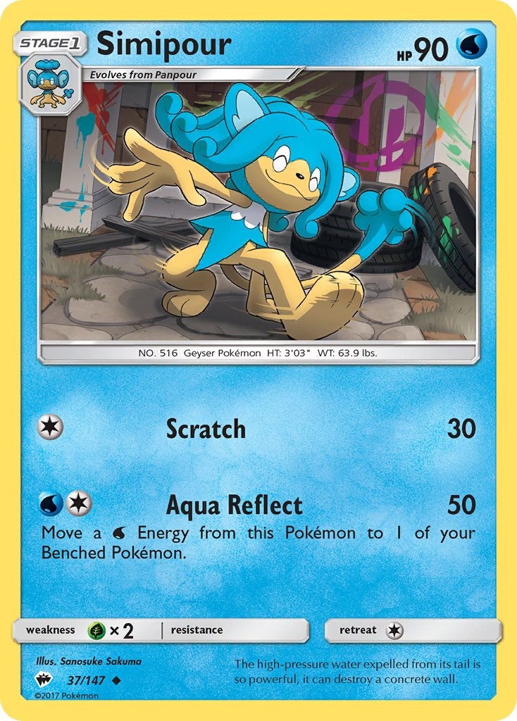 Simipour [37/147] [Burning Shadows] Reverse Holofoil