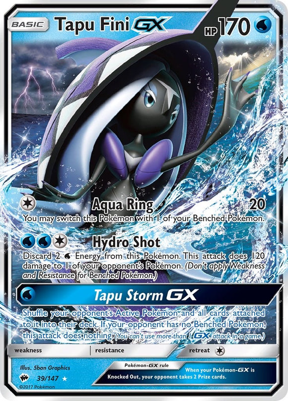 Tapu Fini GX (039/147) [Sun & Moon: Burning Shadows]